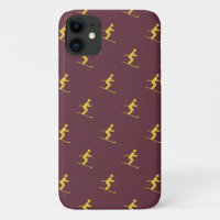 Fall Burgundy Skier Case-Mate iPhone