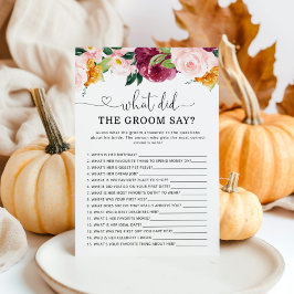 Fall burgundy Was hat der Bräutigam gesagt Brautpa