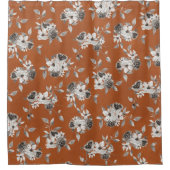 Fall Burnt Orange Blordusche Vorhang (Vorderseite)