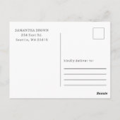 Fall Burnt Orange Pumpkin Patch Geburtstag Vielen  Postkarte (Rückseite)