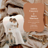 Fall Burnt Orange Wedding Einladung