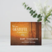 Fall Business Erntedank Postkarten - Dankbar (Stehend Vorderseite)