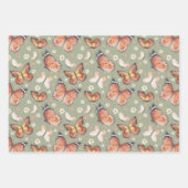 Fall Butterfly BOHO Bläserner Erntedank Geschenkpapier Set (Vorderseite 3)