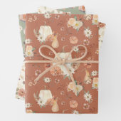 Fall Butterfly BOHO Bläserner Erntedank Geschenkpapier Set (Beispiel)