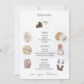 Fall Cabin & Pumpkins Bachelorette Einladung (Rückseite)