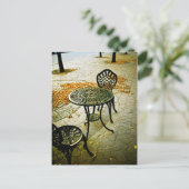 Fall Cafe Patio 02 Postkarte (Stehend Vorderseite)