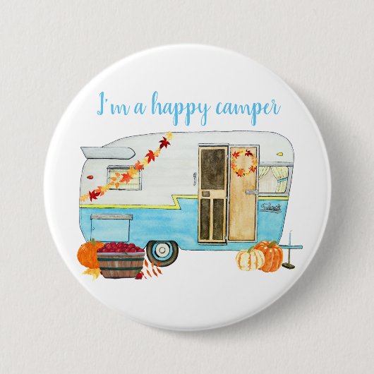 Fall-Camping-Trailer Button (Vorderseite)