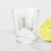 Fall-Camping-Trailer Schnapsglas (Rückseite)