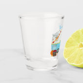 Fall-Camping-Trailer Schnapsglas (Links)