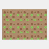 Fall Candy Apples Grüne Geschenkpapier Set (Vorderseite 3)