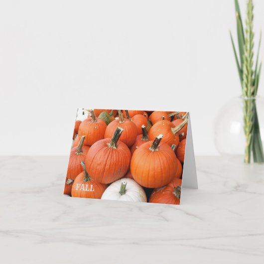 FALL CARDS PUMPKINS GREETBLANK NOTES DANKESKARTE (Vorderseite)