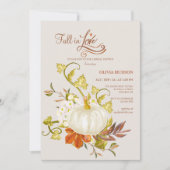 Fall Caress Brautparty Einladung (Vorderseite)