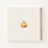 Fall Carousel Kürbis ist auf dem Weg Gästebuch Notizblock (Rückseite)