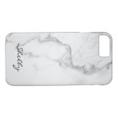 Fall "Carrara Marble", personalisiert genannt, iPh Case-Mate iPhone Hülle (Rückseite (Horizontal))