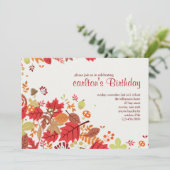 Fall Cascade Einladung (Stehend Vorderseite)