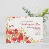 Fall Cascade Einladung (Stehend Vorderseite)