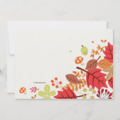 Fall Cascade Einladung (Rückseite)