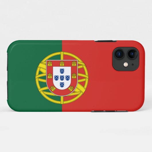 Fall "Case-Mate iPhone" unter der Flagge Portugals Case-Mate iPhone Hülle (Rückseite (Horizontal))