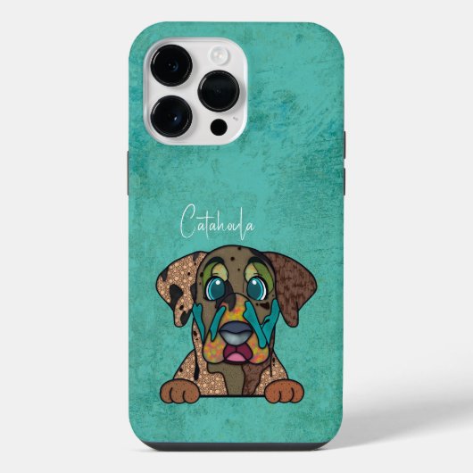 Fall Catahoula Ugly Face Case-Mate iPhone Hülle (Rückseite)