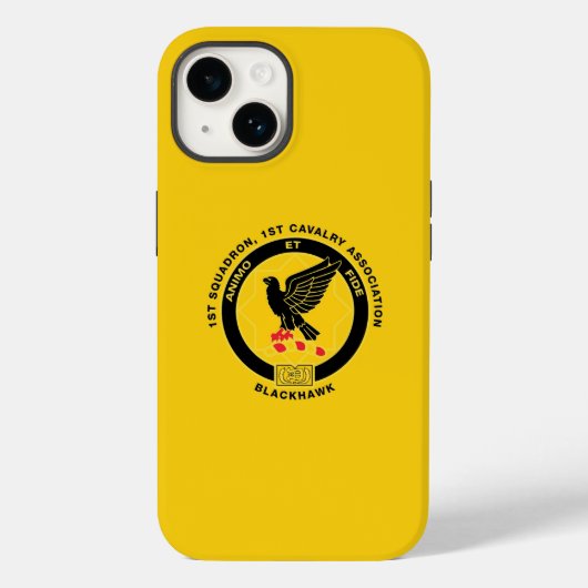Fall Cav Association iPhone 14 - Gold Case-Mate iPhone Hülle (Rückseite)