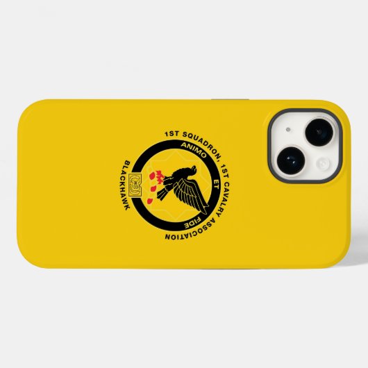 Fall Cav Association iPhone 14 - Gold Case-Mate iPhone Hülle (Rückseite (Horizontal))
