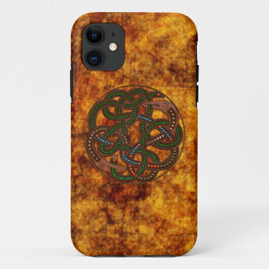 Fall Celtic Viking Serpent Shield Design iPhone 5 Case-Mate iPhone Hülle (Rückseite)