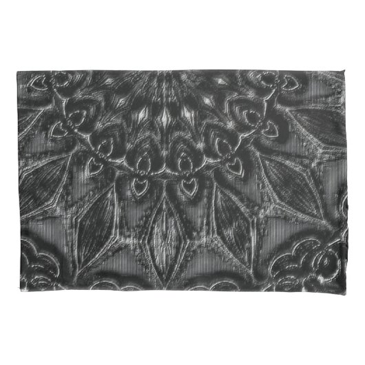 Fall Charcoal Mandala Pillow Kissenbezug (Vorderseite)