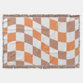 Fall Checkered Fringe Throw Blanket Decke (Vorderseite)