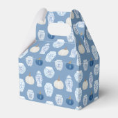 Fall Chinoiserie Blue Pumpkins Polterabend Geschenkschachtel (Rückseite)