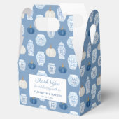 Fall Chinoiserie Blue Pumpkins Polterabend Geschenkschachtel (Geöffnet)