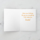 Fall Chipmunk Geburtstagkarte Karte (Innenseite)