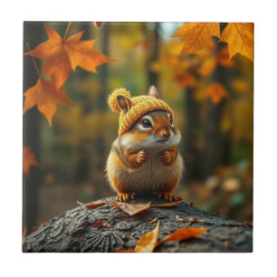 Fall-Chipmunk-Keramik Fliese