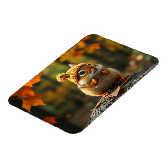 Fall Chipmunk Magnet (Linke Seite)