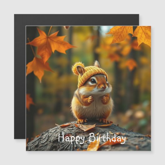 Fall Chipmunk-Magnetkarte Magnetkarte (Vorne/Hinten)