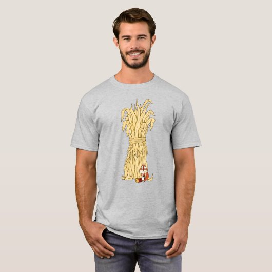 Fall Chipmunk und Haystack T-Shirt (Vorne ganz)