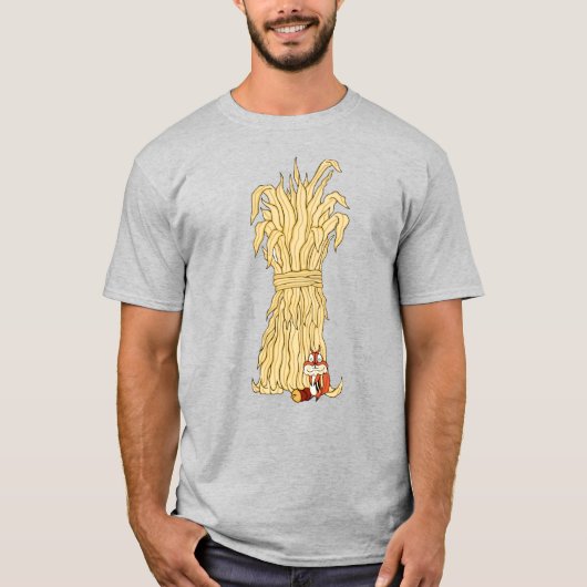 Fall Chipmunk und Haystack T-Shirt (Vorderseite)
