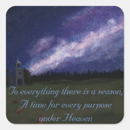 Fall Church Quadratischer Aufkleber