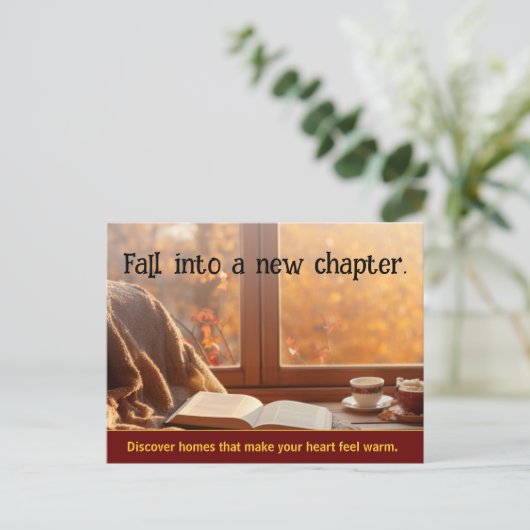 Fall Client Real Anwesen Marketing Postkarte (Stehend Vorderseite)