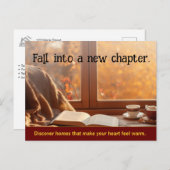 Fall Client Real Anwesen Marketing Postkarte (Vorne/Hinten)