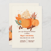 Fall Cocoa Einladung (Vorne/Hinten)