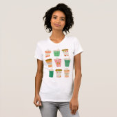 Fall Coffee Cups | Autumn Pumpkin Gewürz Latte T-Shirt (Vorne ganz)