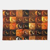 Fall Coffee Cups Geschirrtuch (Horizontal)