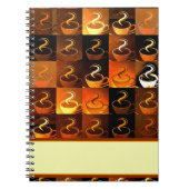 Fall Coffee Cups Notizblock (Vorderseite)