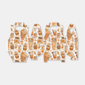 Fall Coffee Latte Pumpkin Muster Geschenkschachtel (Ungefaltet)