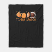 Fall Coffee Niedlich Lover Halloween Pumpkin Latte Fleecedecke (Vorderseite)