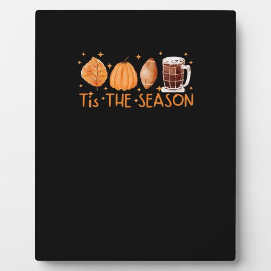 Fall Coffee Niedlich Lover Halloween Pumpkin Latte Fotoplatte (Vorderseite)