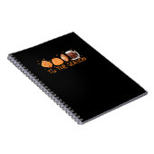 Fall Coffee Niedlich Lover Halloween Pumpkin Latte Notizblock (Rechte Seite)