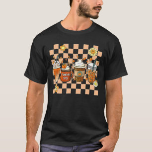 Fall Coffee Pumpkin Gewürz Junkie Latte Herbst Cof T-Shirt