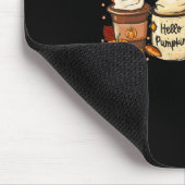 Fall Coffee Pumpkin Gewürz Latte Drinks Herbst als Mousepad (Ecke)