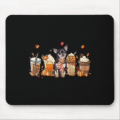 Fall Coffee Pumpkin Gewürz Latte Iced Herbst Chihu Mousepad (Vorne)